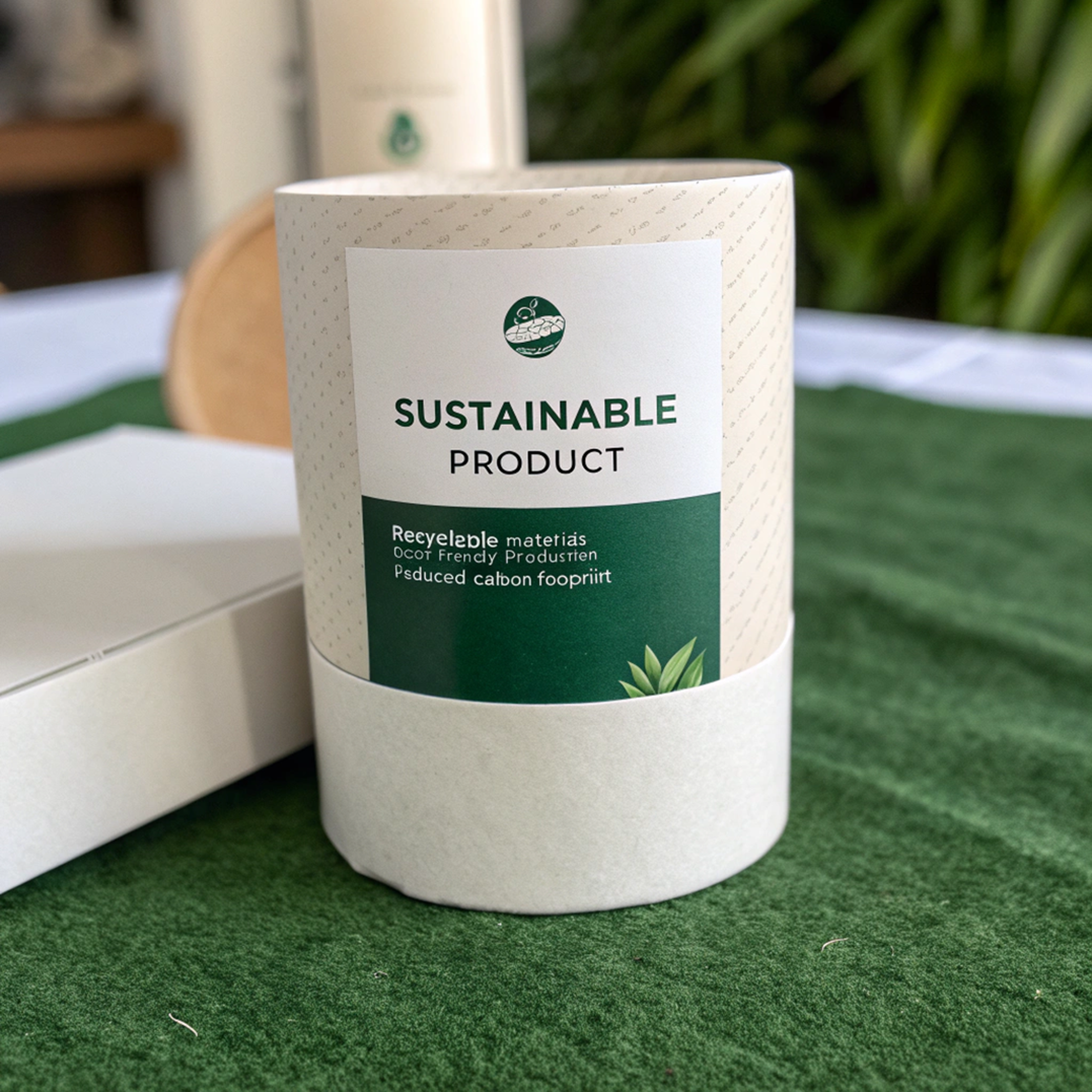 sustainability label on packaging